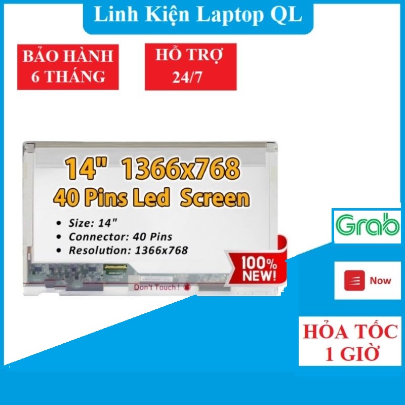 Màn Hình Laptop 14 Inch 40 Pin ThayThế Cho Dell HP Lenovo Toshiba LG Asus