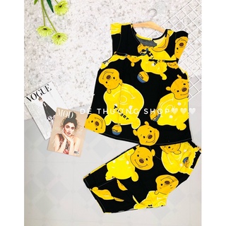 Đồ bộ lửng có tay tole lanh size 3