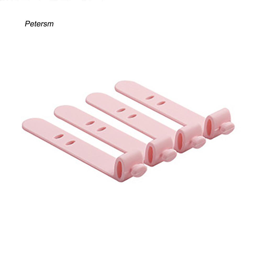Set 4 dây silicon quấn cáp đa năng tiện dụng