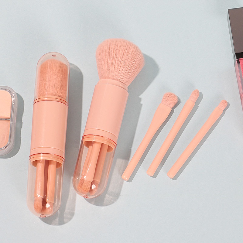 Bộ cọ trang điểm 4 trong 1 Bộ cọ trang điểm đa năng Portable Make Up Brush Beauty Tool