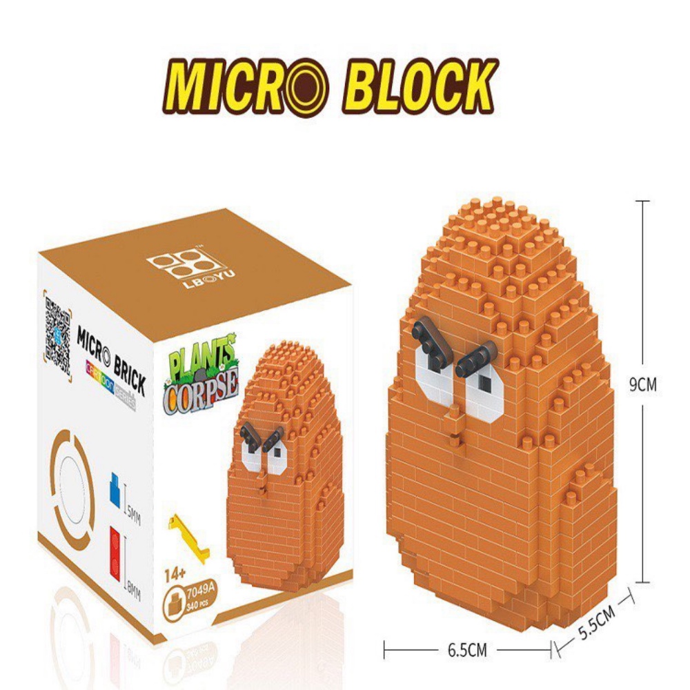 Bộ Đồ Chơi Lắp Ráp Plant và Zombies Chất liệu cao cấp, xếp hình cây và quái vật