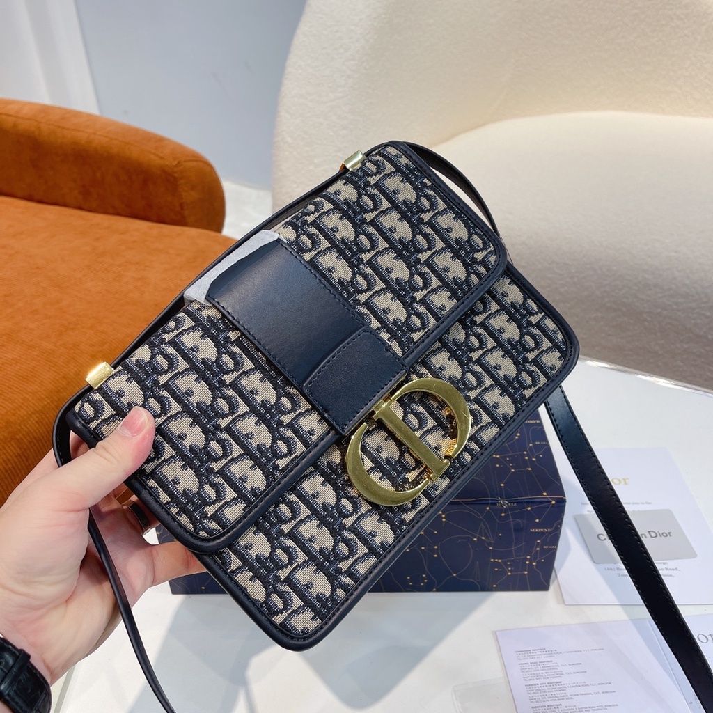 QRHX Dior Montaigne crossbody Women's Classic shoulder bag underarm bag  2022