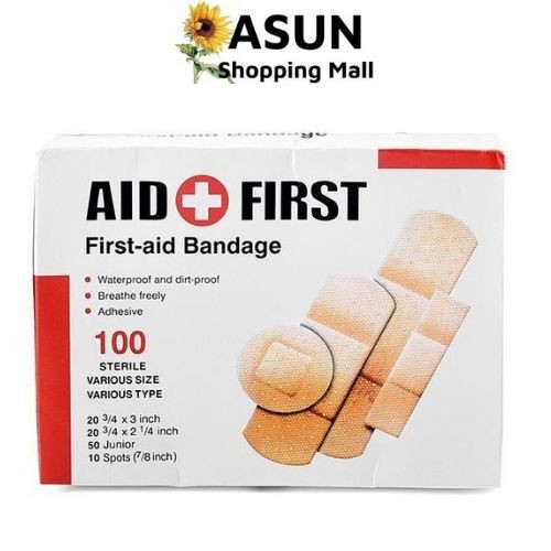 Hộp 100 Miếng Băng Dán Cá Nhân 4 Size Doctor Tiện Lợi