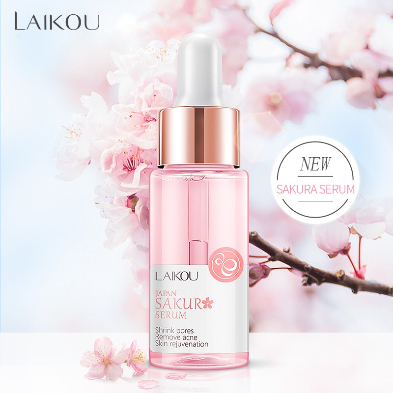 Set 2 Kem Dưỡng Da Laikou Cao Cấp 25g + Serum Làm Sáng Da Với Chiết Xuất Hoa Anh Đào 17ml