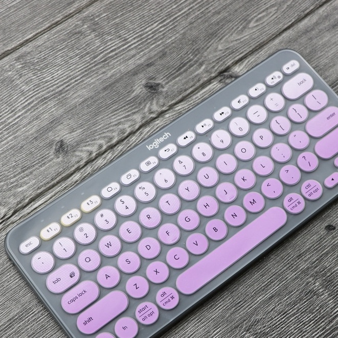 Miếng dán bàn phím bằng chất liệu silicon siêu mỏng bảo vệ cho Logitech K380