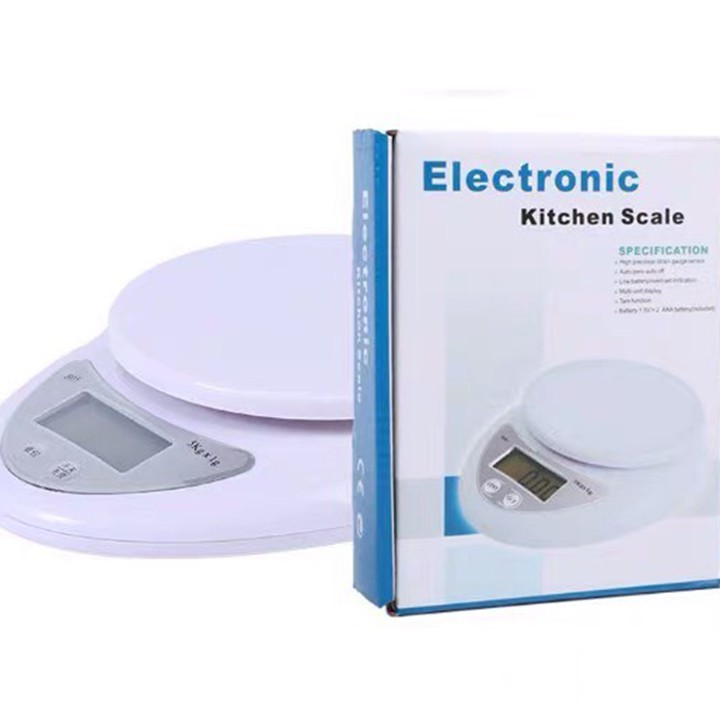 (mới về) Cân điện tử Electronic Kitchen B05 5kg,Cân điện tử tiểu ly , 5kg,sử dụng trong nhà bếp