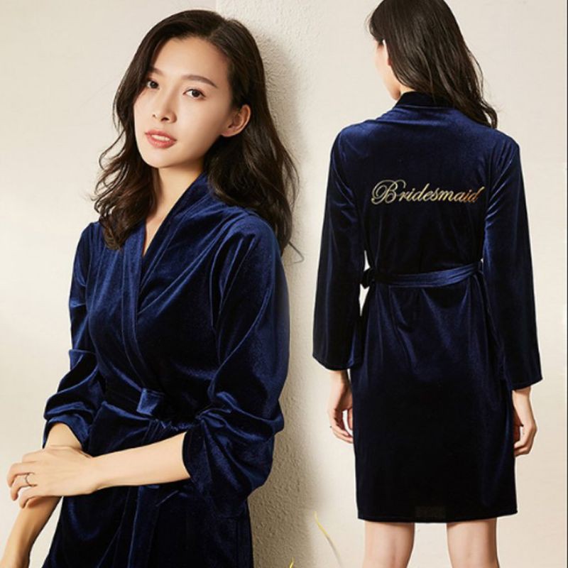 Áo choàng ngủ bằng nhung thời trang cao cấp | BigBuy360 - bigbuy360.vn