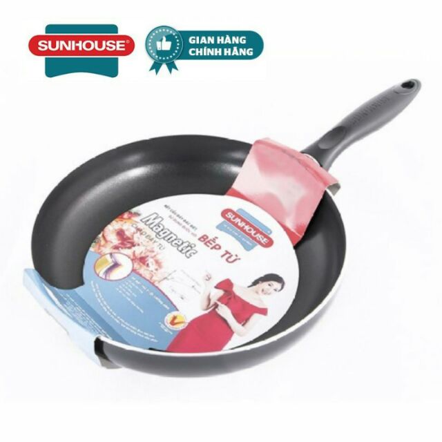 CHẢO CHỐNG DÍNH ĐÁY TỪ SUNHOUSE SHM24/26/28/30 (size 24/26/28/30)