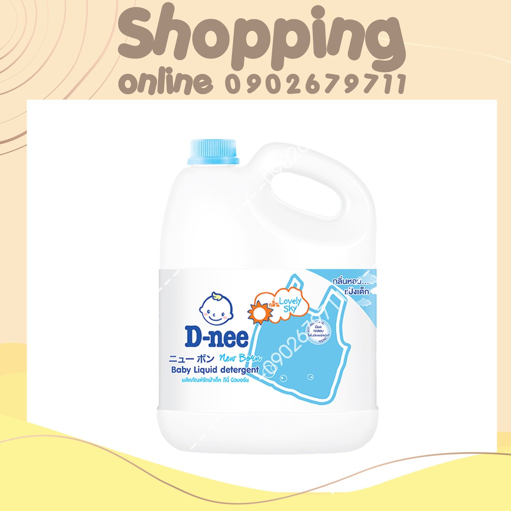 Nước giặt xả Dnee Thái 3000ML Xanh dương