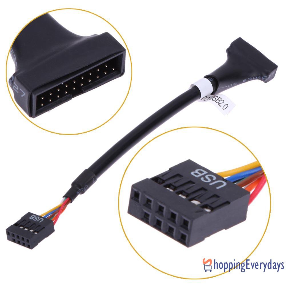 Dây Cáp Chuyển Đổi Usb 3.0 20 Pin Sang Usb 2.0 9 Pin