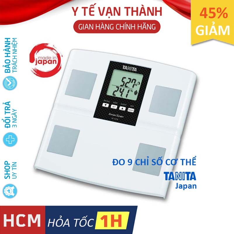 ✅ Cân Sức Khỏe Và Phân Tích Cơ Thể: TANITA BC-541N JAPAN (Phân Tích 9 Chỉ Số Cơ Thể) - VT0554