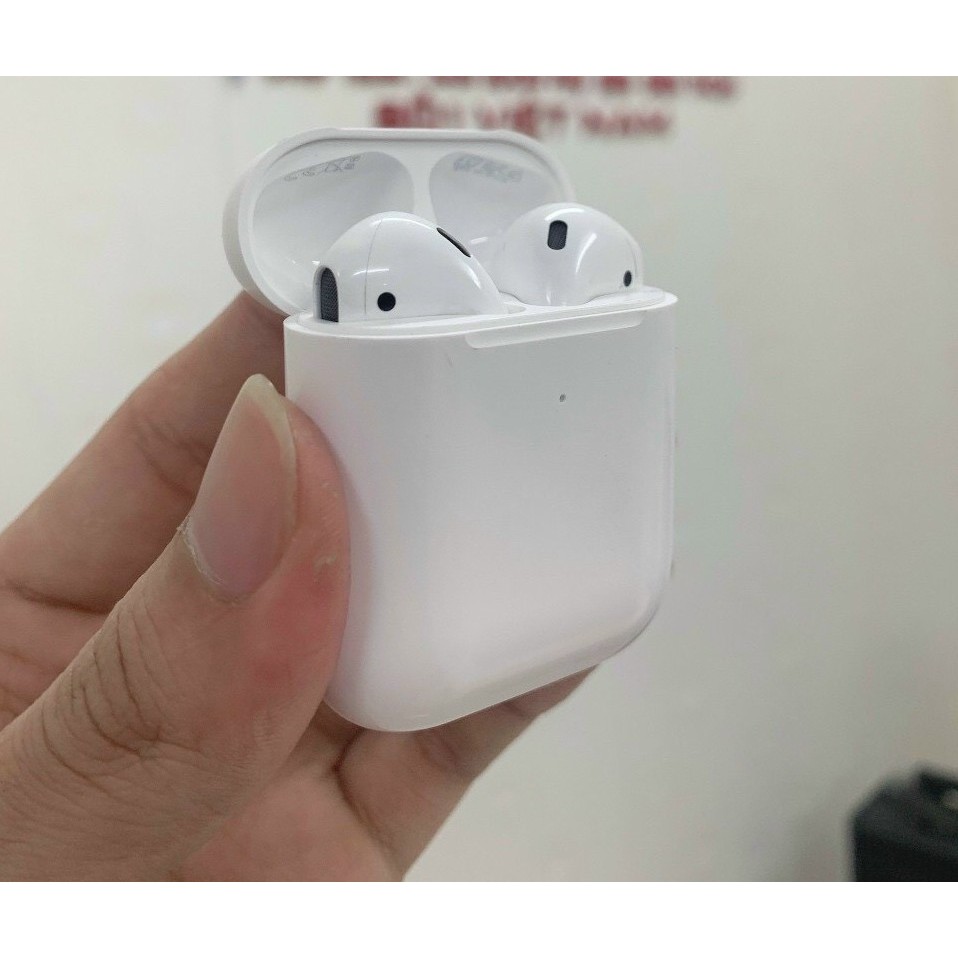 Tai nghe Bletooth kiểu dáng Airpod chống ồn, tai bờ lu tút không dây pin bền nghe nhạc bass mạnh KLH 2 rep