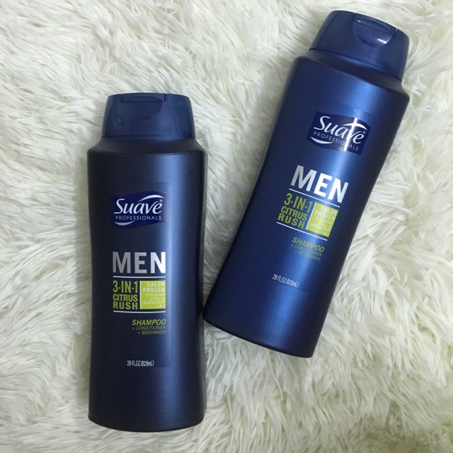 Sữa Tắm gội xả toàn thân 3in1 SUAVE MEN 828ml - Mỹ