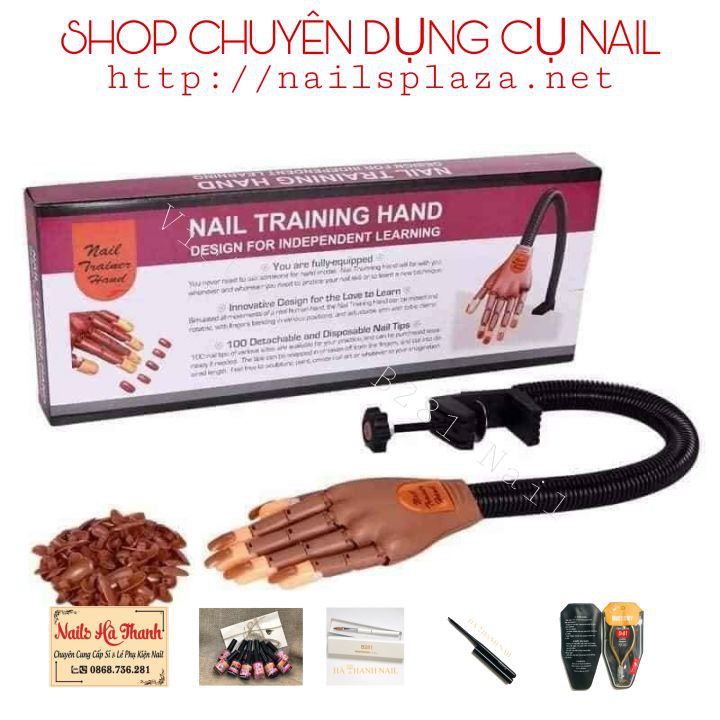 Bàn Tay Giả Có Khớp Học Làm Móng Nail , Kèm 100 Móng Sẵn