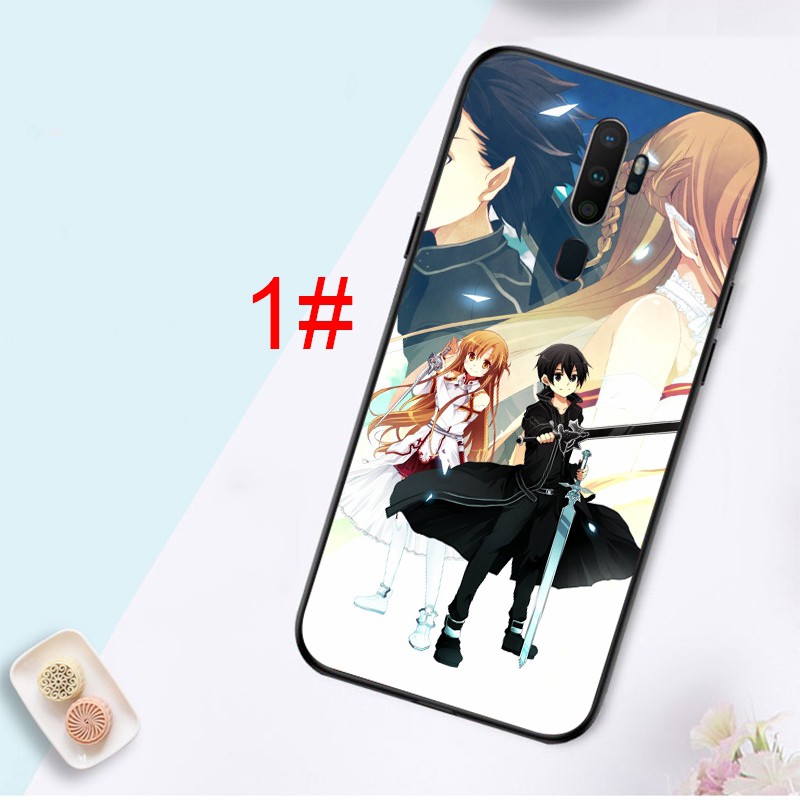 D82 Sword Art Online SAO Japanese OPPO Reno 4 Pro 4G A93 A73 A53 A32 2020 A12 A12S A12E F5 F17 Pro Soft Phone Case