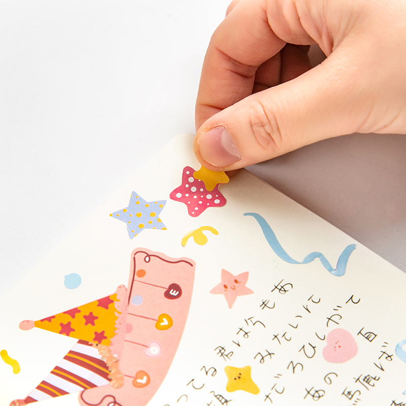 Sticker nhiều màu sắc đặc biệt dùng để trang trí nhật kí sổ tay DIY