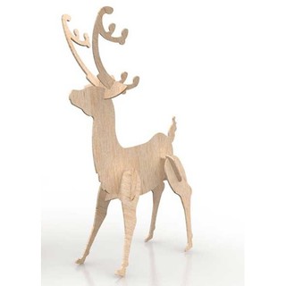 Con hươu Gỗ 25cm trang trí để bàn học, bàn làm việc, văn phòng