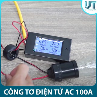Công Tơ Điện Tử AC 100A ( PZEM-061 Cảm Biến DLXQ20 )