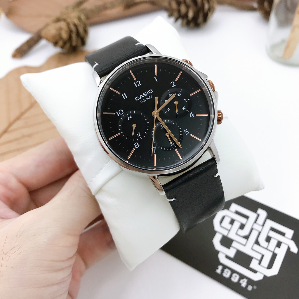 Đồng hồ nam Casio MTP-E321 Series chống nước 50m, size 44,7mm, hàng chính hãng