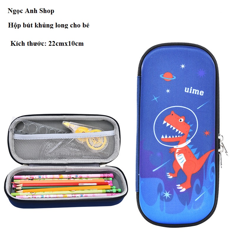 Hộp bút cho bé trai bé gái học sinh hình siêu nhân, công chúa. Bóp viết Chống thấm nước