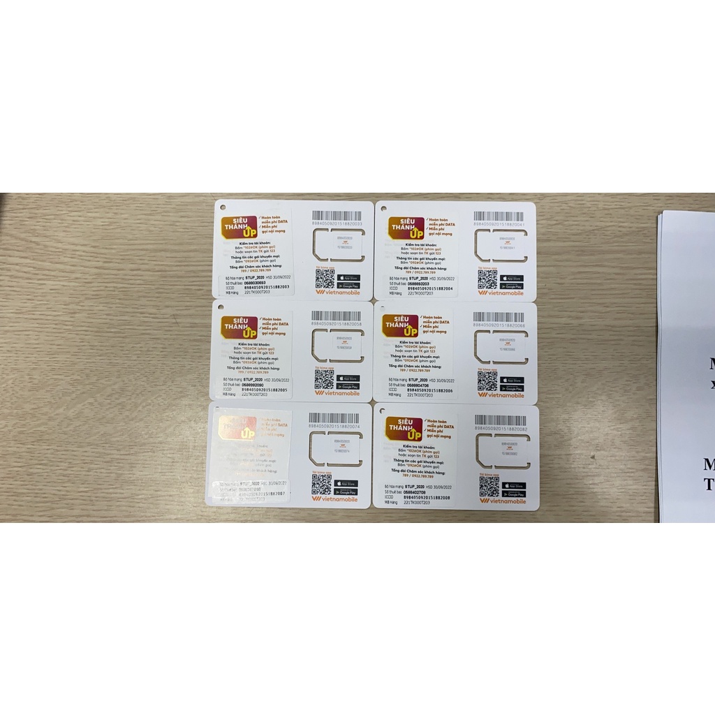 Sim Việt Nam Mobile data, void