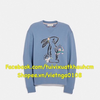 🆘rẻ vô địch🆘áo coach selena bunny sweat shirt