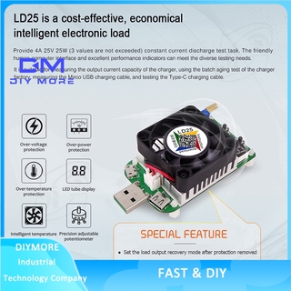 Điện Trở Tải USB Kiểm Tra Tải Điện LD25 Pin 25W