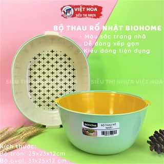 Bộ thau rổ nhật, bộ thau rổ nhà bếp cao cấp