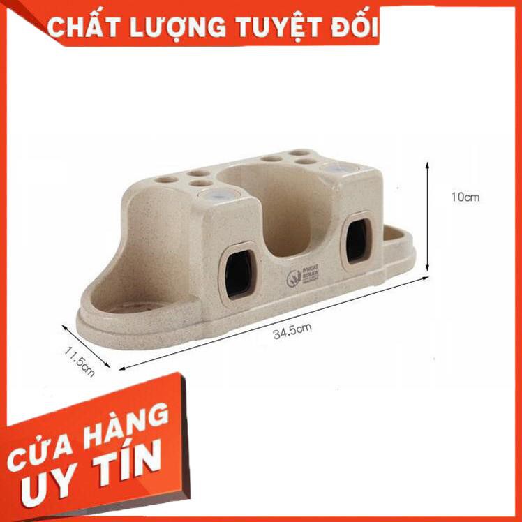 Kệ đựng bàn chải đánh răng tự nhả kem kem 3 cốc 4 cốc 2 cốc lúa mạch