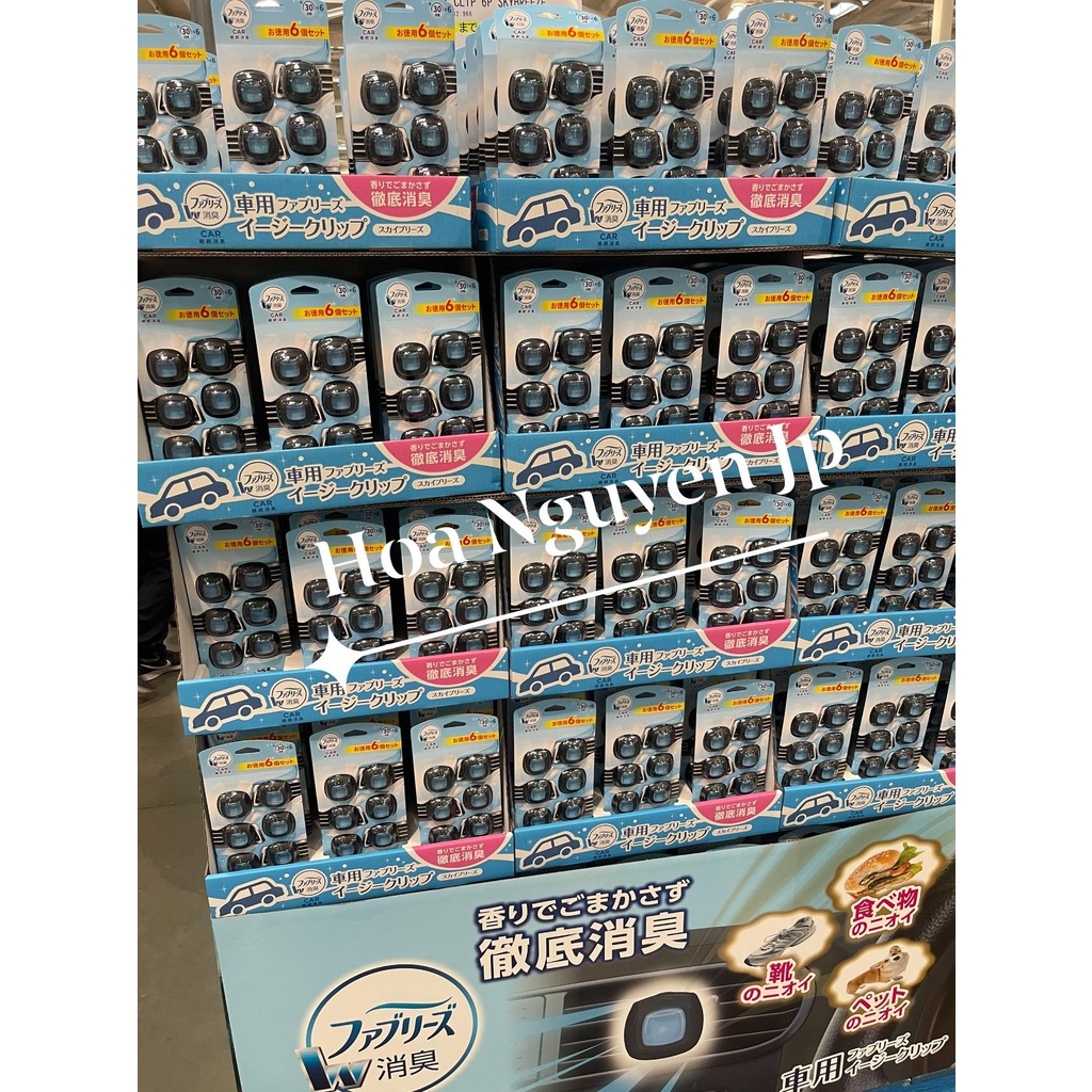 Nước Hoa Ô Tô Kẹp Cửa Gió Điều Hòa  Diệt huẩn Nhật Bản Febreze Car