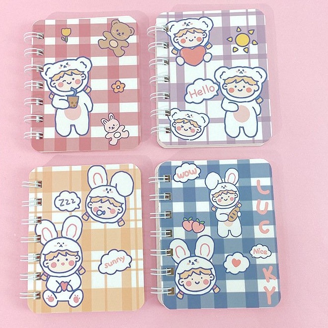 Sổ lò xo dạng note mini bìa cute