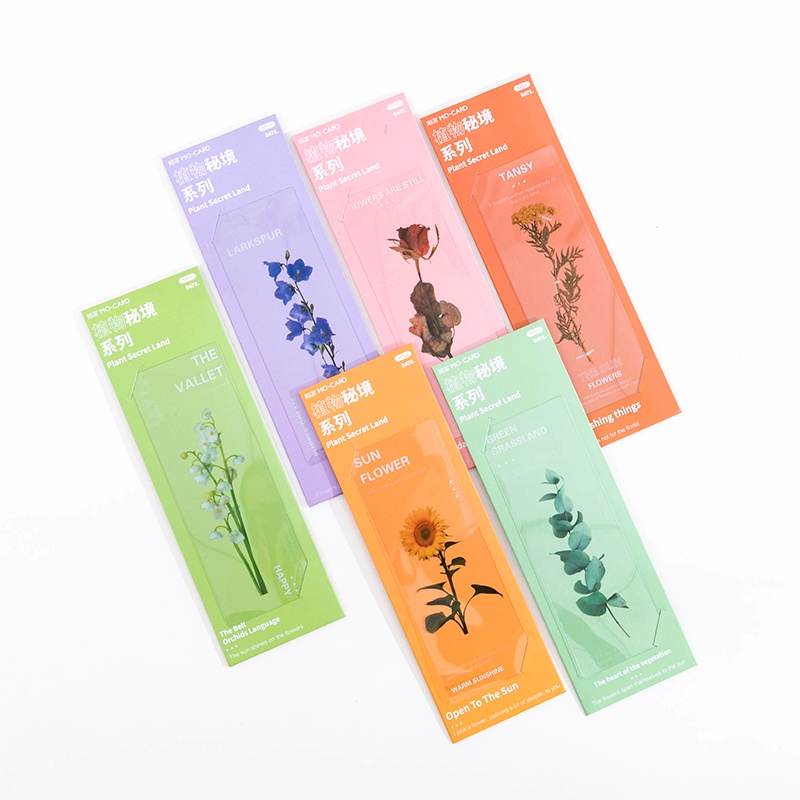 Bộ 5 Thẻ Đánh Dấu Trang Sách Hình Cây Cối Bí Mật C6636