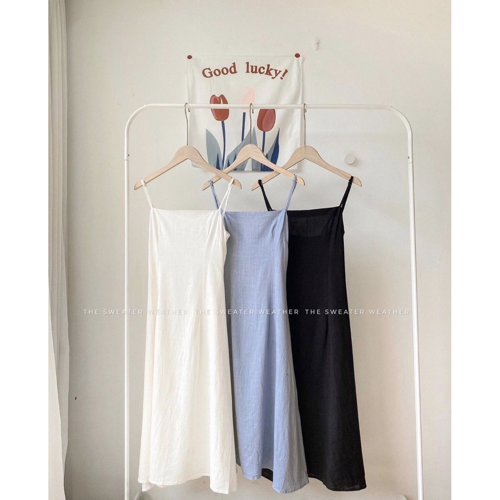 [Mã SKAMA06 giảm 8% tối đa 50K đơn 250K] Váy hai dây đũi TSW, đầm 2 dây đũi xước 2 lớp (ảnh thật) | BigBuy360 - bigbuy360.vn