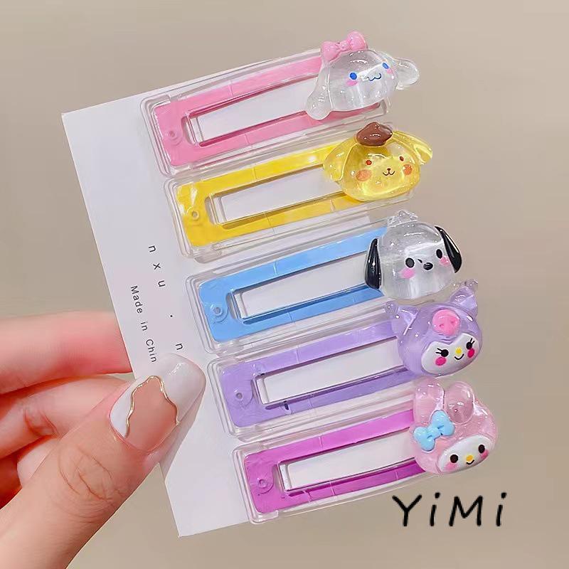Kẹp Tóc Mái Bên Họa Tiết Hoạt Hình Sanrio Ngọt Ngào Dễ Thương Phong Cách Hàn Quốc Cho Bé Gái