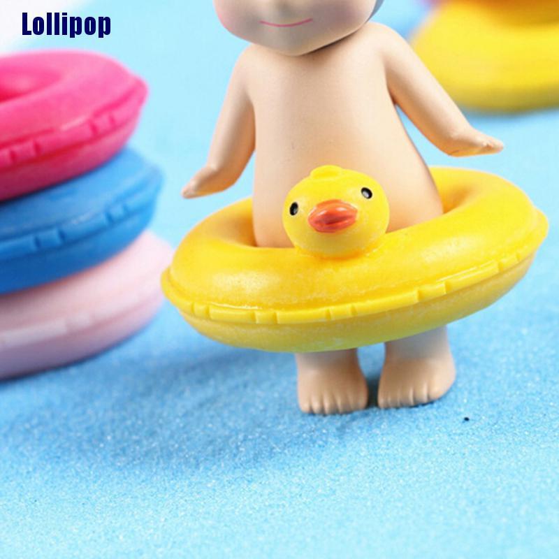 Mô hình chú vịt bơi lội tỉ lệ 1:6 1:12 dùng trang trí nhà búp bê