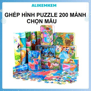 Xếp Hình 200 Miếng 𝐒𝐀𝐋𝐄] Tranh Ghép Gỗ, Ghép Hình Tư Duy