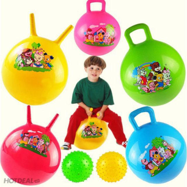 Bóng hơi nhảy tay cầm 45cm