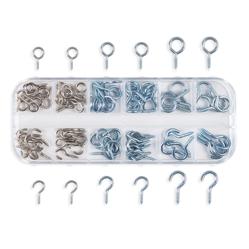 PISTA Set 100 Móc Treo Đồ Gắn Tường Nhiều Kích Cỡ