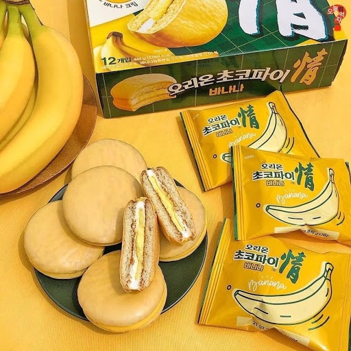 Bánh Chocopie chuối nhập khẩu Hàn Quốc lẻ 1 cái