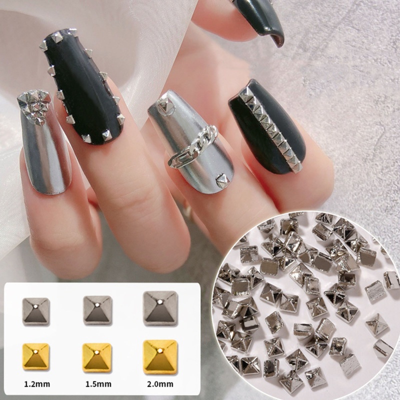 Set 200 Phụ Kiện Kim Loại 3D Trang Trí Móng Tay 10MK