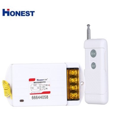 Công tắc điều khiển từ xa Honest HT-6220ZRD 1000m công suất lớn 30A sản phẩm được đấu nối sẵn