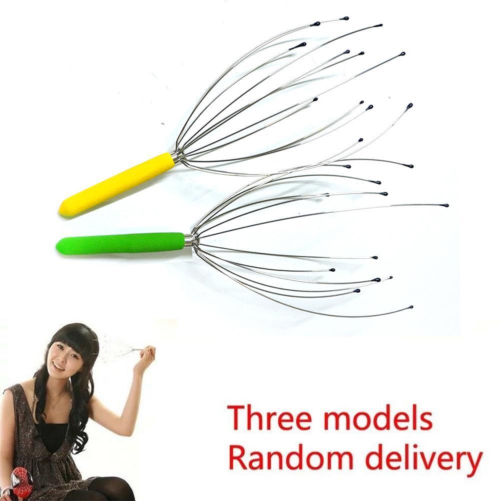 Dụng Cụ Mát Xa Da Đầu Bằng Thép Không Gỉ Hình Đầu Bạch Tuộc Y6A2
