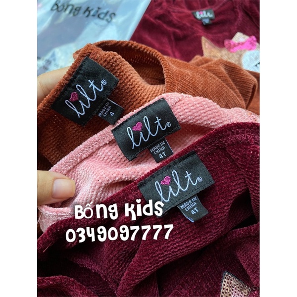 Váy Len Nhung Bé Gái Sequin LILT