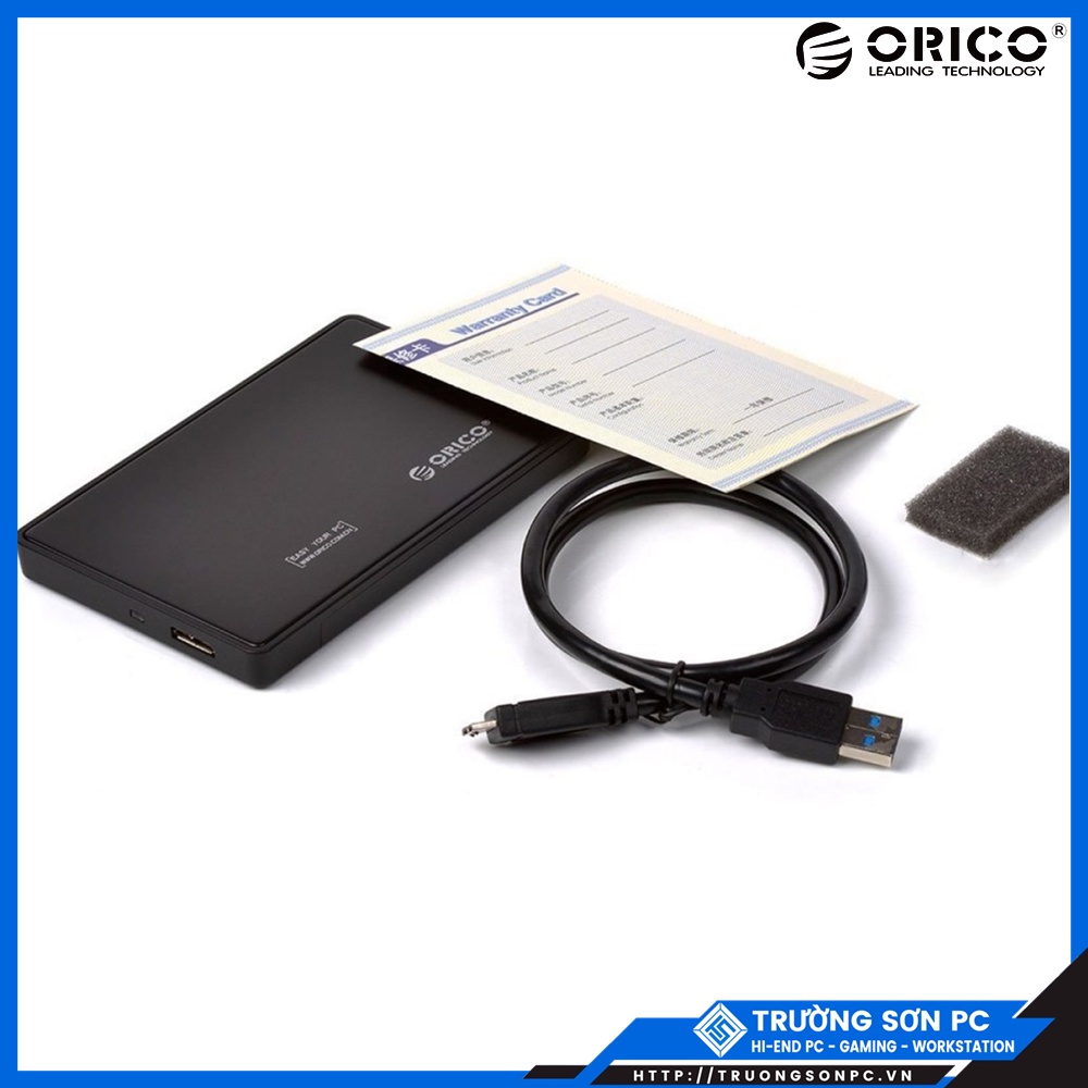 Hộp Ổ Cứng 2.5&quot; ORICO 2569 2588U3 SSD/ HDD SATA 3 USB 3.0 Màu Đen | Hàng Chính Hãng Bảo Hàng 12 Tháng