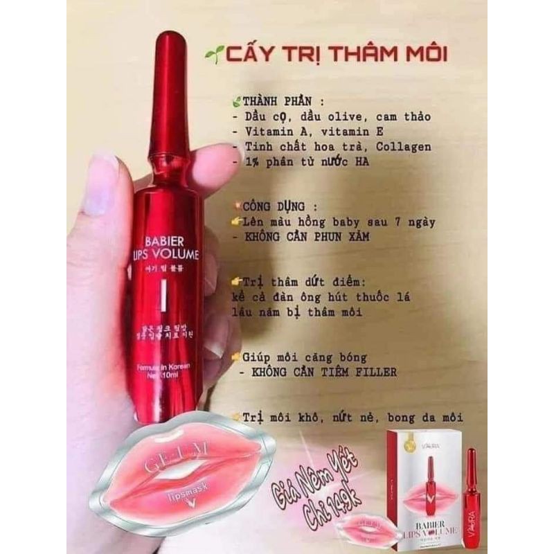 Cấy Môi Hồng Vaura  Chính Hãng | BigBuy360 - bigbuy360.vn