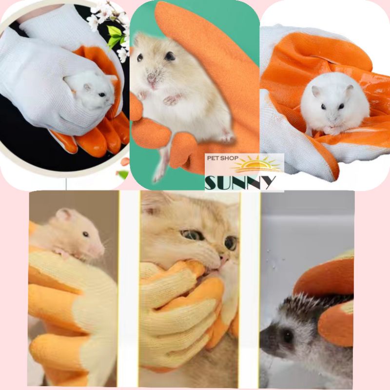 Găng tay bắt hamster, thú cưng chống cắn (loại 1)