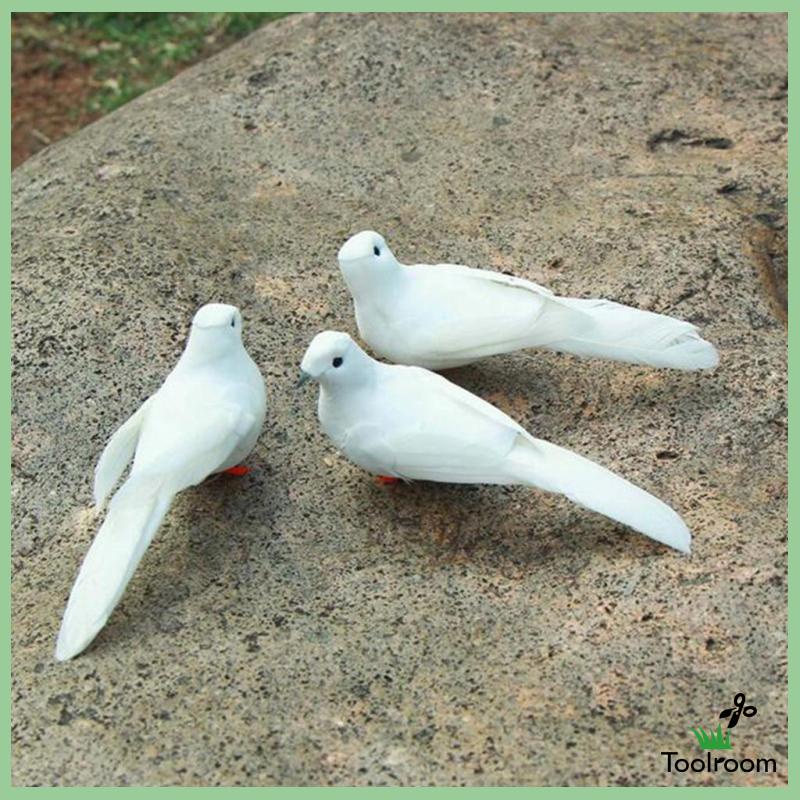 Mô Hình Chim Bồ Câu Làm Thủ Công Dùng Trang Trí Sân Vườn