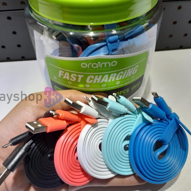 `☍ Dây Cáp Sạc OCD-M22P 1M Màu Kẹo Dùng Cho Android