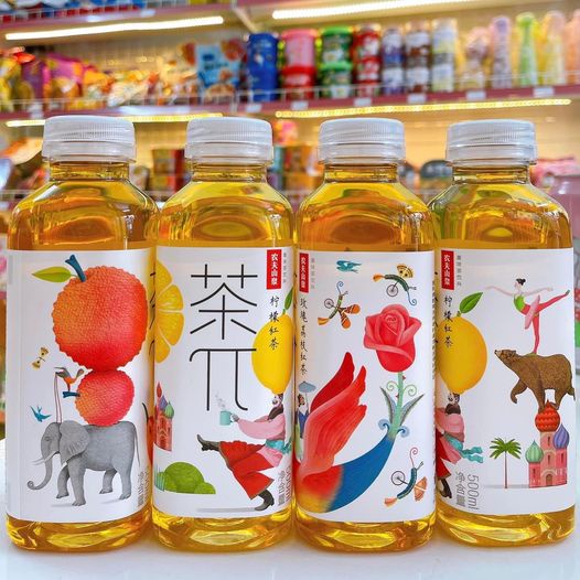 Trà ô long hoa quả Nongfu 900ml | Ăn vặt Hà Nội | TDessert15k