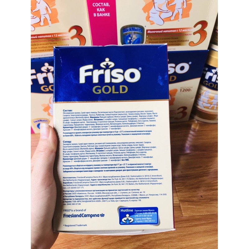 [Date Mới] Sữa Friso Gold Nga 1200g Số 3 Cho Bé Từ 12 Tháng, Tăng Cân Tốt Mà Không Táo